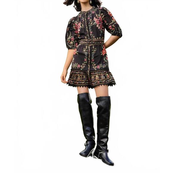 FARM RIO Dresses & Skirts - NEW FARM RIO belle garden mini dress in black